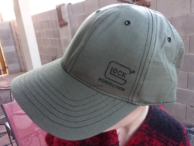 GLOCK PERFECTION DESDE 1986 SOMBRERO/GORRA RIPSTOP VERDE EJÉRCITO NUEVO CON ETIQUETA AJUSTE OSFM Foto 1 de 4