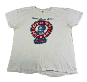 Vintage 70s Martha White Self Rising Baked Goods T-Shirt Mens Size XL Hanes - Picture 1 of 12