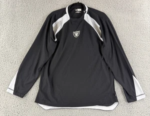 Ropa del equipo de la NFL Raiders camisa para hombre mediana negra blanca manga larga pulóver - Imagen 1 de 12