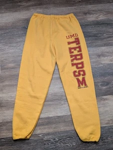 Vintage Russell sportliche gelbe Jogginghose University of Maryland Größe Medium  - Bild 1 von 11