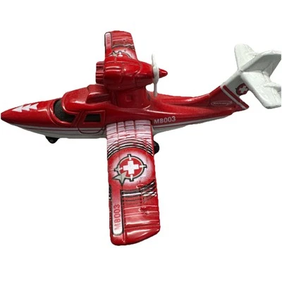 Avión Matchbox Diecast Sky Busters - Avión de búsqueda - 2001 Mattel rojo y blanco Foto 1 de 4