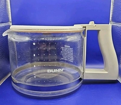 Jarra de café de repuesto Bunn 10 tazas jarra olla y tapa mango gris vintage. Foto 1 de 4