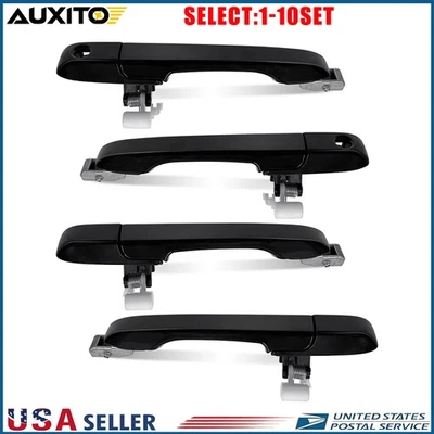 Manija de puerta exterior negra para Honda CR-V 2005-2006 SE plástico delantero trasero 4-40X Foto 1 de 4