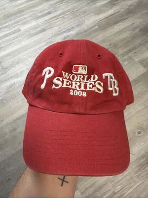 Philadelphia Phillies 2008 World Series Champions Cap Hat Twins Enterprise Red - Image 1 of 4