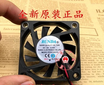 RUNDA RS6010B05H DC5V 0.34A 6010 6CM Cooling Fan - Image 1 of 2