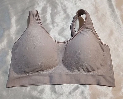 Sujetador Bali Comfort Revolution talla XL rubor inalámbrico cómodo forrado estilo floral 3488 Foto 1 de 4