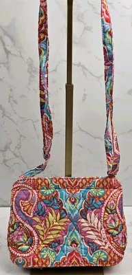 Bolso Bandolera Vera Bradley Paisley In Paradise Petite Cartera Foto 1 de 4