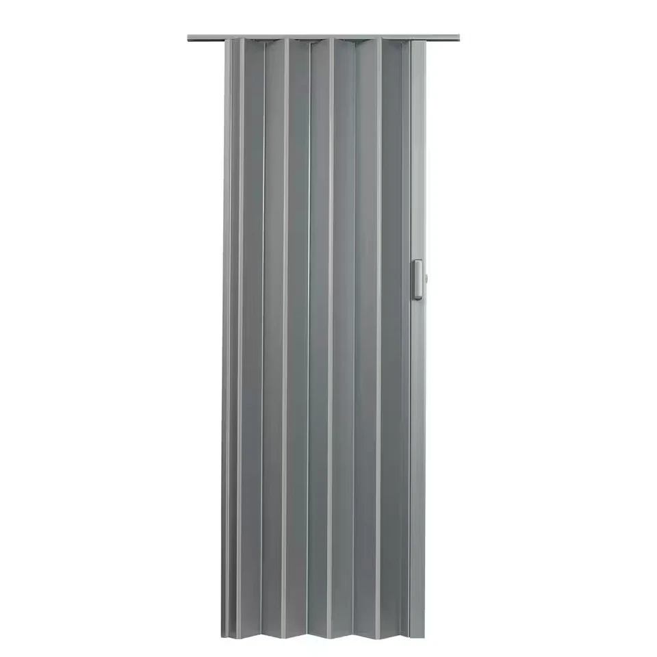48 In. X 96 In. Elite Vinyl Satin Silver Accordion Door - Image 1 of 1