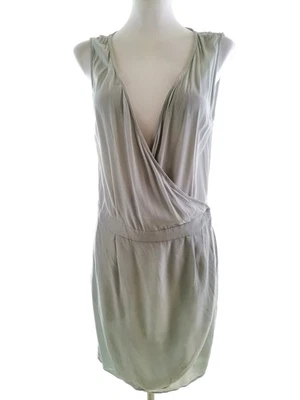 ✨ OTHER STORIES Robe Portefeuille pour Femmes Menthe 38 Sans manches Viscose ✨ - Photo 1/4