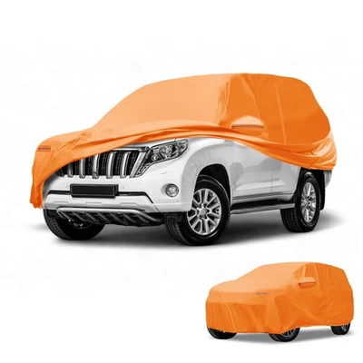 Car Cover All Weather for Toyota Land Cruiser Orange Cotton with Left Zippers - Image 1 of 4
