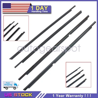 Juego de molduras de cinturón de ventana de puerta delantera y trasera 75710-48031 para Toyota Lexus RX400h Foto 1 de 4