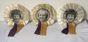 Three Vintage Speedway Rider rosettes Dave Kennet X 2 and Bengt Jansson 1970s - Picture 1 of 5