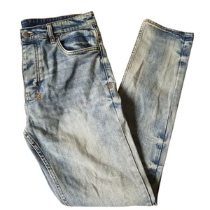 Pantalones de mezclilla Ksubi para hombre talla 34 x 32 azul Chitch pura dinamita botón mosca - Imagen 1 de 18