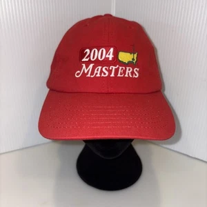 Masters 2004 American Needle Golf Hat Embroidered Augusta Red Adjustable Cap USA - Picture 1 of 19