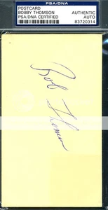 Bobby Thomson Signed Psa/dna Authenticated 1951 Gpc Autographpc - Picture 1 of 1