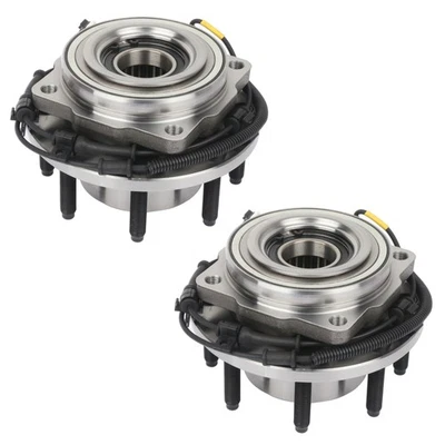 Cojinetes de cubo de rueda delanteros 4x4 2 piezas para Ford F250 F350 Super Duty 2011-2016 SRW Foto 1 de 4