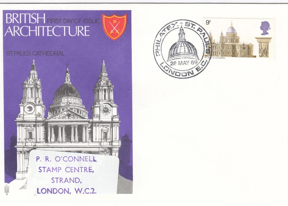 Cathedrals St Pauls GB FDC PHILATEX London EC (c) 1969 (152001) - Image 1 of 1