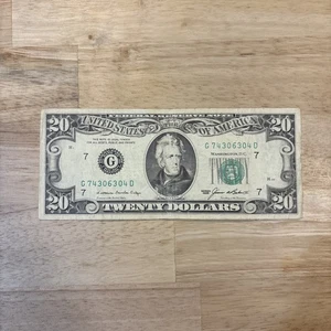 Old 20 Dollar Bill (1985) - Picture 1 of 2