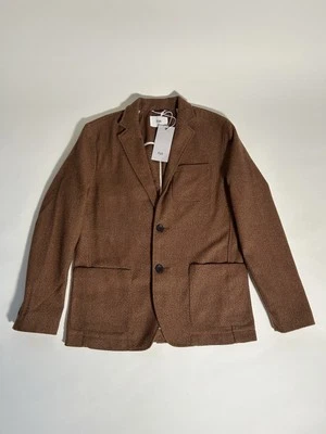 Folk Men’s Blazer Casual Jacket Brown Size Medium 3 New Coat Poly Mix Oi Polloi - Image 1 of 4