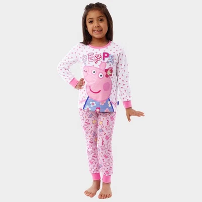 Peppa Pig Pyjamas, Kids Nightwear, Girls Pink Peppa Pig PJs - image 1 of 4