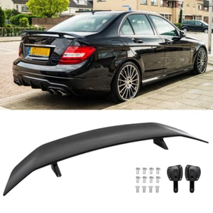 46" GT-Race Glanz Schwarz Heckflügel Heckspoiler Wing Für Mercedes C-Klasse W204 - Bild 1 von 13