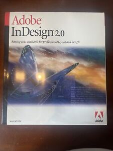 New Sealed Adobe InDesign 2.0 Box (Retail) (1 User/s) - Full Version for Mac
