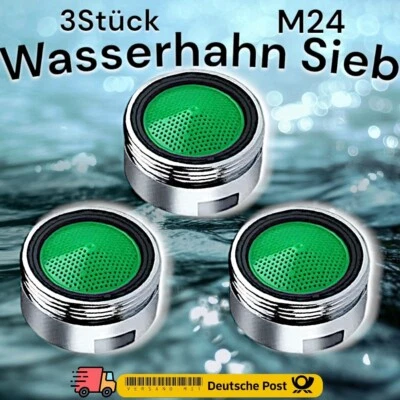3Stk Perlator Strahlregler M24 Wasserhahn Sieb Mischdüse Wasserhahn-Belüfter - Bild 1 von 2
