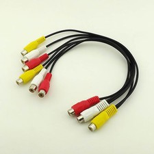New listing
1pcs 3 Rca Female to 6 Rca Jack Splitter Composite Audio Video Av Adapter Cable