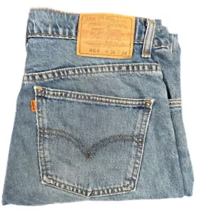 Levi's 604 Vintage Denim Men's Blue Jeans Straight Leg Regular Fit Size 34X34 - Picture 1 of 15