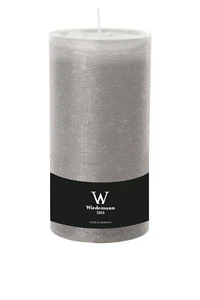 4 velas 190x98mm color gris hormigón teñido velas rústicas velas Wiedemann - Imagen 1 de 1
