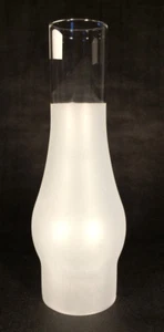 New 3 X 10 Slim Kerosene Oil Lamp Globe Chimney Frosted Glass  #CH947 - Picture 1 of 3