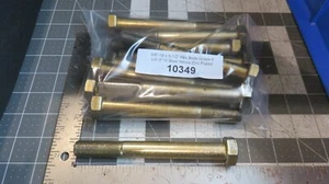 5/8"-18 x 5-1/2" Hex Bolts Grade 8 Lot of 10 Steel Yellow Zinc Plated - Picture 1 of 6