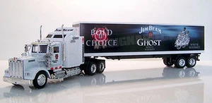 KENWORTH W900 Semi Trailer 1/43 Scale Jim Beam "Ghost" Custom Graphics - Picture 1 of 8