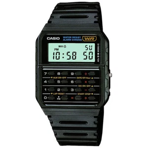 Casio Calculator CA-53W-1 Uhr Taschenrechner Silikon Schwarz Vintage Classic - Bild 1 von 2