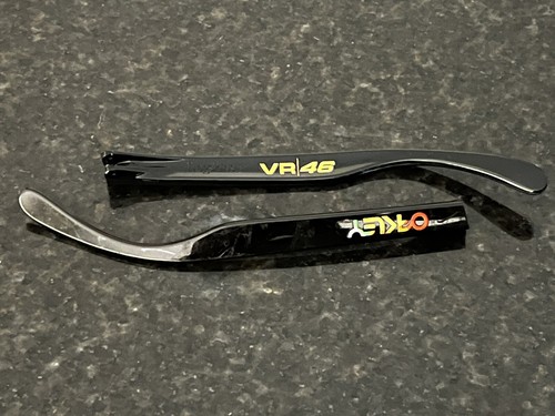 Authentic Arm Set Valentino Rossi Replacement PARTS OAKLEY FROGSKINS black