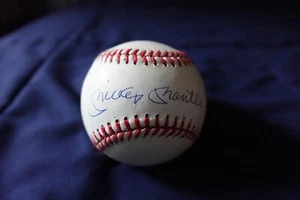 Mickey Mantle Autographed MLB Baseball PSA Letter New York Yankee HOFer GRADE 9 - Picture 1 of 7