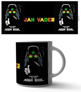 ¡TAZA DE CAFÉ JAH VADER 11 OZ GANJA ALTA HUMO HIERBA DIVERTIDA HERBAL STARWARS JAMAICA!¡! - Imagen 1 de 1