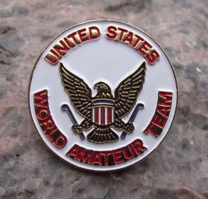 US USA World Amateur Team Golf Club Member Eagle Clubs Logo Pin Badge - Picture 1 of 2