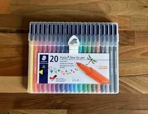 Staedtler Triplus Fibre-tip Colouring Pens Set of 20 Assorted Colours 1mm - Picture 1 of 3