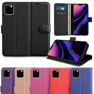 Case For iPhone 14 Pro Max 11 13 12 X XS XR 6 7 8 Plus Leather Flip Wallet Cover - Picture 1 of 11
