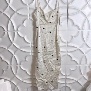 NWT JACQUEMUS La Robe Chouchou polka-dot satin midi dress - Picture 1 of 6