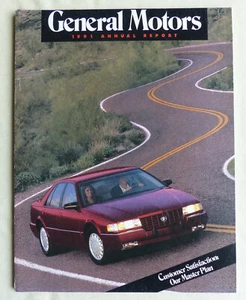 General Motors 1991 Informe Anual Cadillac GM - Folleto de EE. UU. 1992 EE. UU. - Imagen 1 de 5