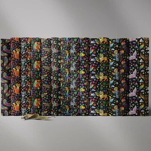 100% cotone arte mosaico animali stampati bambini bambini artigianato tessuto da cucire | FQ - Foto 1 di 61