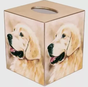 Marye-Kelley Golden Retriever Tissue Box Cover Neu - Bild 1 von 1