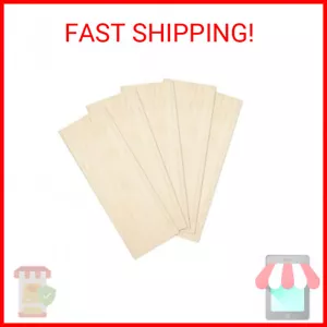 Balsa Wood Sheets 1/8" Inch Thick 12" x 4" Unfinished Wooden Board by Craftiff ( - Picture 1 of 2