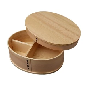 Magewappa Bento Box owalne 700ml z drewna cedrowego - klasyczne, Kishuu Japonia - Zdjęcie 1 z 9