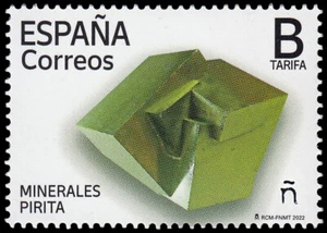 España Spain 5541 2022 Minerales Pirita MNH Tarifa B - Imagen 1 de 1