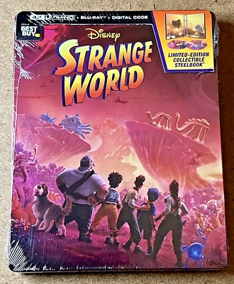 Strange World Steelbook (4K UHD+Blu-ray+Digital, Disney) Best Buy Exc Sealed - Image 1 of 3