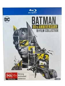 Batman - 80th Anniversary 18-Film Collection Blu-Ray 2019 Box Set Region B - Picture 1 of 8
