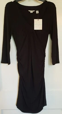 Vestido Suéter Derek Heart Negro Cuello en V Elastizado Ajustado Talla L- NUEVO CON ETIQUETAS *Envío Rápido  Foto 1 de 4